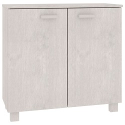 vidaXL Aparador HAMAR madera maciza de pino blanca 85x35x80 cm