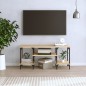 vidaXL Mueble de TV madera contrachapada roble Sonoma 102x35x45,5 cm
