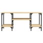 vidaXL Mueble de TV madera contrachapada roble Sonoma 102x35x45,5 cm