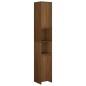 vidaXL Armario de baño madera contrachapada roble marrón 30x30x183,5cm vidaXL Armario de baño madera contrachapada roble marrón 30x30x183,5cm