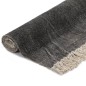 vidaXL Alfombra de algodón Kilim 120x230 cm gris antracita vidaXL Alfombra de algodón Kilim 120x230 cm gris antracita