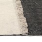 vidaXL Alfombra de algodón Kilim 120x230 cm gris antracita vidaXL Alfombra de algodón Kilim 120x230 cm gris antracita