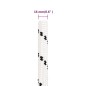 vidaXL Cuerda para barco trenzada poliéster blanco 16 mmx25 m