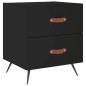 vidaXL Mesitas de noche 2 uds madera ingeniería negro 40x35x47,5 cm vidaXL Mesitas de noche 2 uds madera ingeniería negro 40x35x47,5 cm