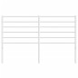 vidaXL Cabecero de metal blanco 120 cm