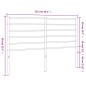 vidaXL Cabecero de metal blanco 120 cm
