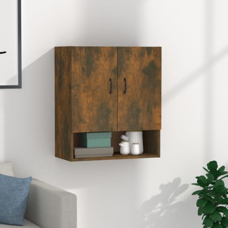vidaXL Armario de pared madera contrachapada roble ahumado 60x31x70 cm