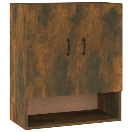 vidaXL Armario de pared madera contrachapada roble ahumado 60x31x70 cm