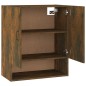 vidaXL Armario de pared madera contrachapada roble ahumado 60x31x70 cm vidaXL Armario de pared madera contrachapada roble ahumado 60x31x70 cm