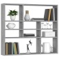 vidaXL Estantería de pared contrachapada gris Sonoma 90x16x78 cm vidaXL Estantería de pared contrachapada gris Sonoma 90x16x78 cm