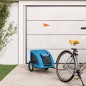 vidaXL Remolque de bicicleta mascotas hierro tela Oxford azul vidaXL Remolque de bicicleta mascotas hierro tela Oxford azul