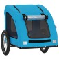 vidaXL Remolque de bicicleta mascotas hierro tela Oxford azul vidaXL Remolque de bicicleta mascotas hierro tela Oxford azul