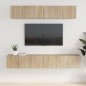 vidaXL Set de muebles para TV 5 pzas madera contrachapada roble Sonoma