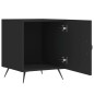 vidaXL Mesitas de noche 2 uds madera de ingeniería negro 40x40x50 cm