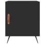 vidaXL Mesitas de noche 2 uds madera de ingeniería negro 40x40x50 cm