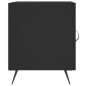 vidaXL Mesitas de noche 2 uds madera de ingeniería negro 40x40x50 cm