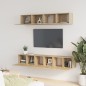 vidaXL Set de muebles para TV 5 pzas madera contrachapada roble Sonoma