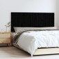 vidaXL Cabecero de cama de pared madera maciza pino negro 147x3x60 cm vidaXL Cabecero de cama de pared madera maciza pino negro 147x3x60 cm