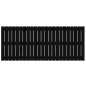 vidaXL Cabecero de cama de pared madera maciza pino negro 147x3x60 cm vidaXL Cabecero de cama de pared madera maciza pino negro 147x3x60 cm