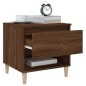 vidaXL Mesita de noche madera contrachapada roble marrón 50x46x50 cm vidaXL Mesita de noche madera contrachapada roble marrón 50x46x50 cm