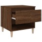 vidaXL Mesita de noche madera contrachapada roble marrón 50x46x50 cm vidaXL Mesita de noche madera contrachapada roble marrón 50x46x50 cm