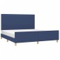vidaXL Estructura de cama con cabecero de tela azul 180x200 cm vidaXL Estructura de cama con cabecero de tela azul 180x200 cm