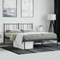 vidaXL Estructura de cama con cabecero metal negro 120x190 cm vidaXL Estructura de cama con cabecero metal negro 120x190 cm