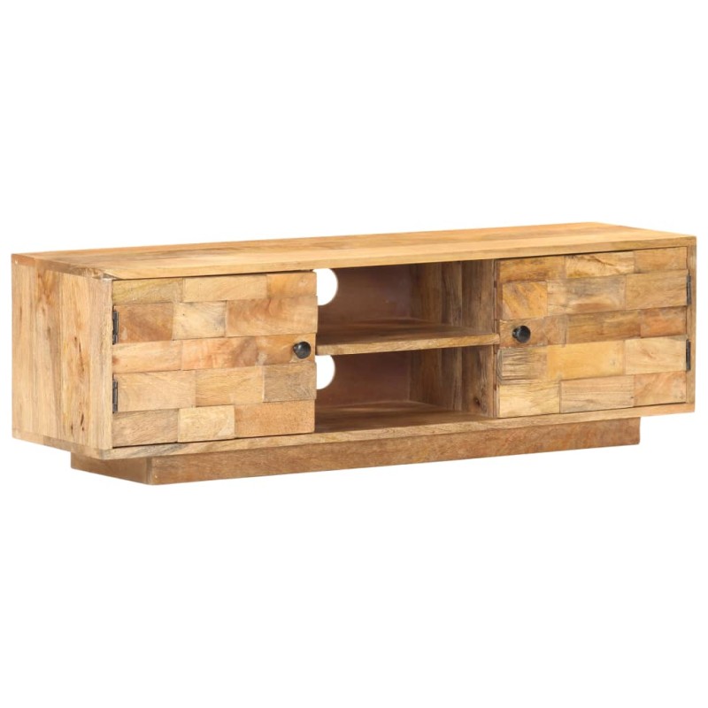 vidaXL Mueble para TV de madera maciza de mango 116x30x35 cm