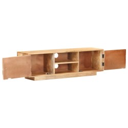 vidaXL Mueble para TV de madera maciza de mango 116x30x35 cm