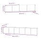 vidaXL Set de muebles para TV 5 pzas madera contrachapada roble Sonoma