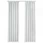 vidaXL Cortinas opacas con ganchos 2 piezas blanco crudo 140x245 cm vidaXL Cortinas opacas con ganchos 2 piezas blanco crudo 140x245 cm