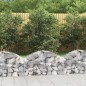 vidaXL Cesta de gaviones forma arco hierro galvanizado 100x30x40/60 cm vidaXL Cesta de gaviones forma arco hierro galvanizado 100x30x40/60 cm