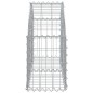 vidaXL Cesta de gaviones forma arco hierro galvanizado 100x30x40/60 cm vidaXL Cesta de gaviones forma arco hierro galvanizado 100x30x40/60 cm