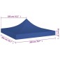 vidaXL Techo de carpa para celebraciones azul 2x2 m 270 g/m² vidaXL Techo de carpa para celebraciones azul 2x2 m 270 g/m²