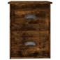 vidaXL Mesita de noche de pared color roble ahumado 41,5x36x53 cm vidaXL Mesita de noche de pared color roble ahumado 41,5x36x53 cm