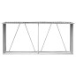 vidaXL Casetilla leña acero galvanizado gris antracita 330x84x152 cm vidaXL Casetilla leña acero galvanizado gris antracita 330x84x152 cm