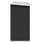 vidaXL Casetilla leña acero galvanizado gris antracita 330x84x152 cm vidaXL Casetilla leña acero galvanizado gris antracita 330x84x152 cm