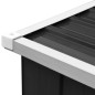 vidaXL Casetilla leña acero galvanizado gris antracita 330x84x152 cm vidaXL Casetilla leña acero galvanizado gris antracita 330x84x152 cm