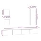 vidaXL Set de muebles para TV 5 pzas madera contrachapada roble marrón vidaXL Set de muebles para TV 5 pzas madera contrachapada roble marrón