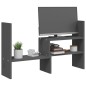 vidaXL Soporte para monitor madera maciza pino gris (39-72)x17x43 cm vidaXL Soporte para monitor madera maciza pino gris (39-72)x17x43 cm