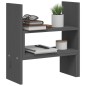 vidaXL Soporte para monitor madera maciza pino gris (39-72)x17x43 cm vidaXL Soporte para monitor madera maciza pino gris (39-72)x17x43 cm