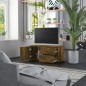 vidaXL Mueble para TV madera contrachapada roble ahumado 80x34x36 cm vidaXL Mueble para TV madera contrachapada roble ahumado 80x34x36 cm