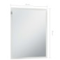 vidaXL Espejo de pared de baño con LED 50x60 cm vidaXL Espejo de pared de baño con LED 50x60 cm