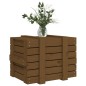 vidaXL Caja almacenaje madera maciza pino marrón miel 58x40,5x42 cm