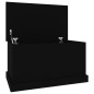 vidaXL Baúl de almacenaje madera contrachapada negro 70x40x38 cm vidaXL Baúl de almacenaje madera contrachapada negro 70x40x38 cm