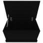 vidaXL Baúl de almacenaje madera contrachapada negro 70x40x38 cm vidaXL Baúl de almacenaje madera contrachapada negro 70x40x38 cm