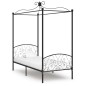vidaXL Estructura de cama con dosel metal negro 100x200 cm vidaXL Estructura de cama con dosel metal negro 100x200 cm
