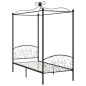 vidaXL Estructura de cama con dosel metal negro 100x200 cm vidaXL Estructura de cama con dosel metal negro 100x200 cm