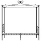vidaXL Estructura de cama con dosel metal negro 100x200 cm vidaXL Estructura de cama con dosel metal negro 100x200 cm