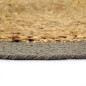 vidaXL Mantel individual 4 uds yute y algodón natural y gris 38 cm vidaXL Mantel individual 4 uds yute y algodón natural y gris 38 cm